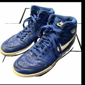 Nike Air Jordan 1 Retro High OG GS Shoes Hyper Royal 575441-401 Youth boy Sz 6Y